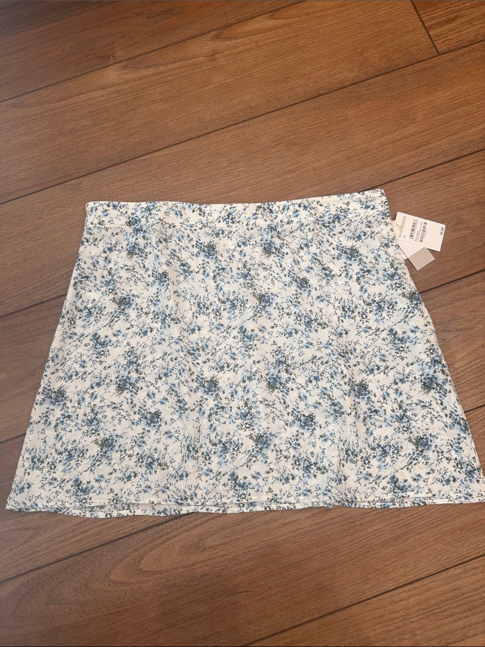 bp. Blue and White Floral Mini Skirt